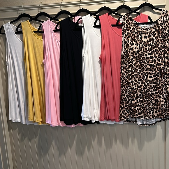 LOT OF SEVEN LARACE Sleeveless Tunic Casual Swing Shirts - SIZE 2X NEVER WORN - Picture 9 of 15